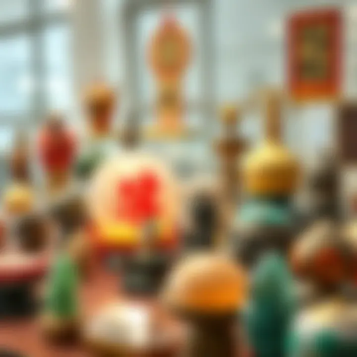 A selection of various Feng Shui items including small figurines and crystals, highlighting issues of quality and material.