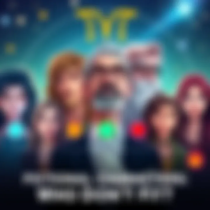 An illustration showing popular fictional characters alongside their zodiac signs, highlighting mismatched pairings, with colorful symbols representing each sign.