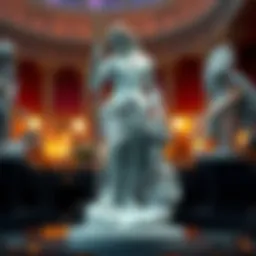 A beautifully crafted figurine statue of Hermes, showcasing intricate details suitable for collectors and enhancing altar spaces.