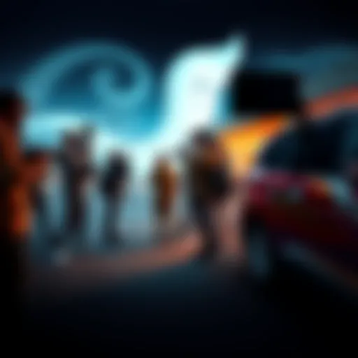 A film crew of over 17 members filming new episodes of Casper on location.