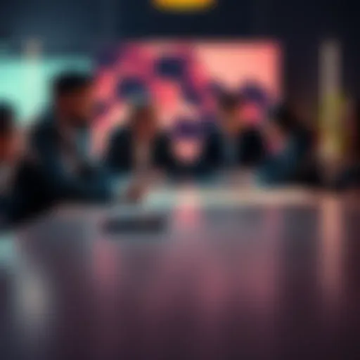 Filmmakers gather around a table to discuss analysis of the viral 'Champ' footage