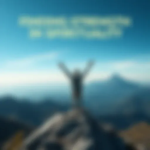 A person standing on a mountain top, arms raised to the sky, symbolizing hope and transformation after struggles.