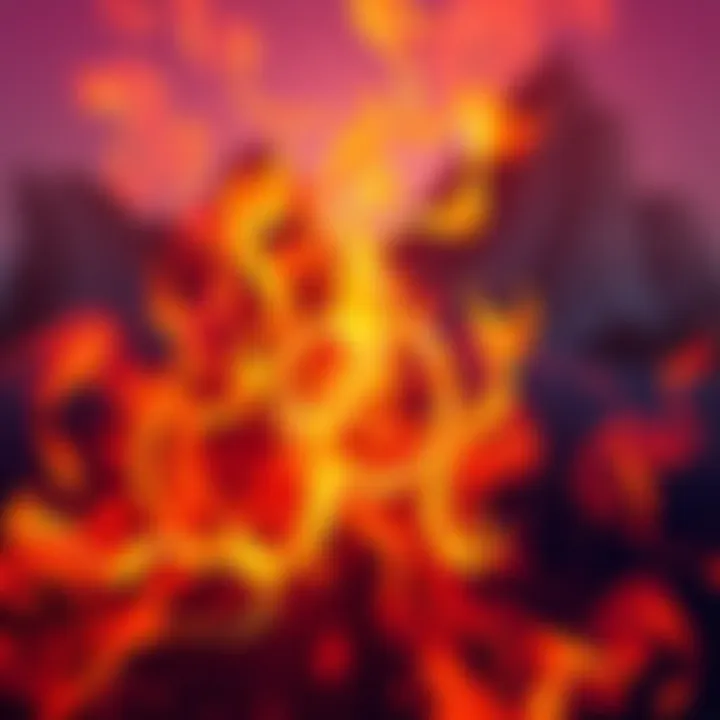 Fire and Earth Signs in Harmony A vibrant illustration showing fire and earth symbols intertwined, representing their interaction in relationships.