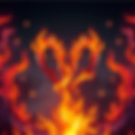 An illustration showing the Aries symbol with flames and stars, representing the energy of fire signs in astrology.