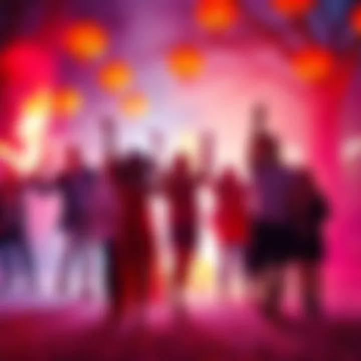 Group of fire signs celebrating passion and creativity in a vibrant February setting