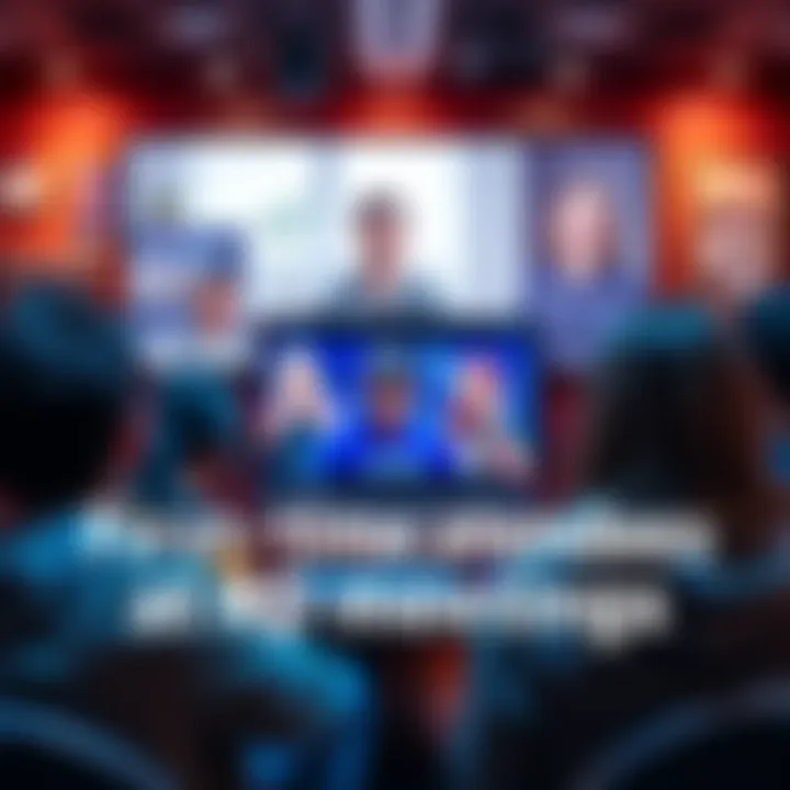 A group of people attending an online RD meeting, discussing tips and sharing experiences, with welcoming visuals of harm reduction resources in the background.