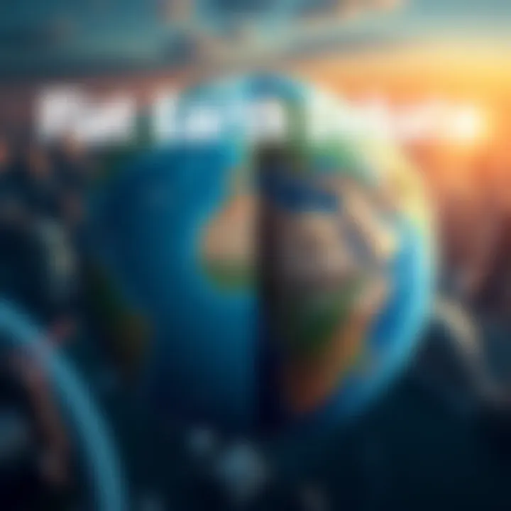 A split image showing a traditional flat Earth map on one side and a globe on the other, symbolizing contrasting beliefs about Earth's shape.