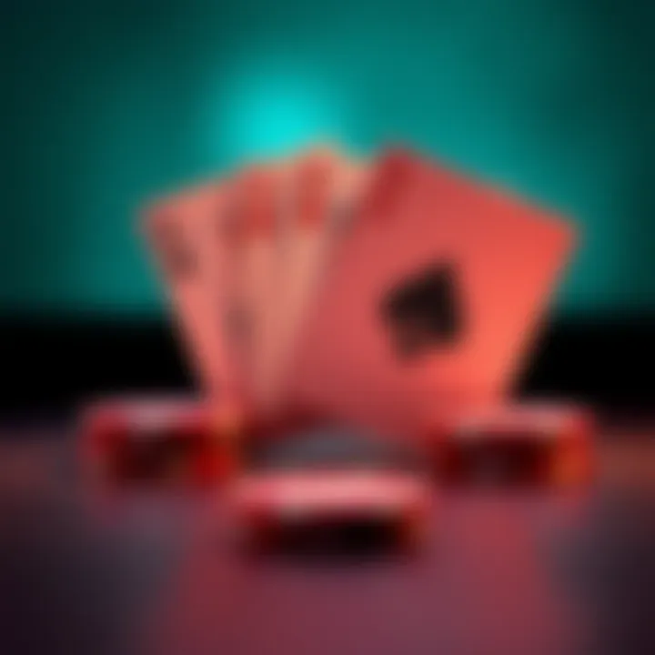 A sequence of four playing cards with one card flipped over in the second image, inviting guesses about which card it is