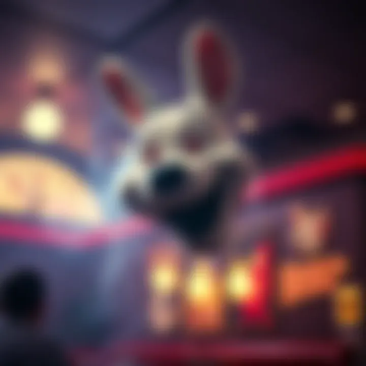 A ghostly floating head that appears to be talking inside Chuck E. Cheese, baffling the staff