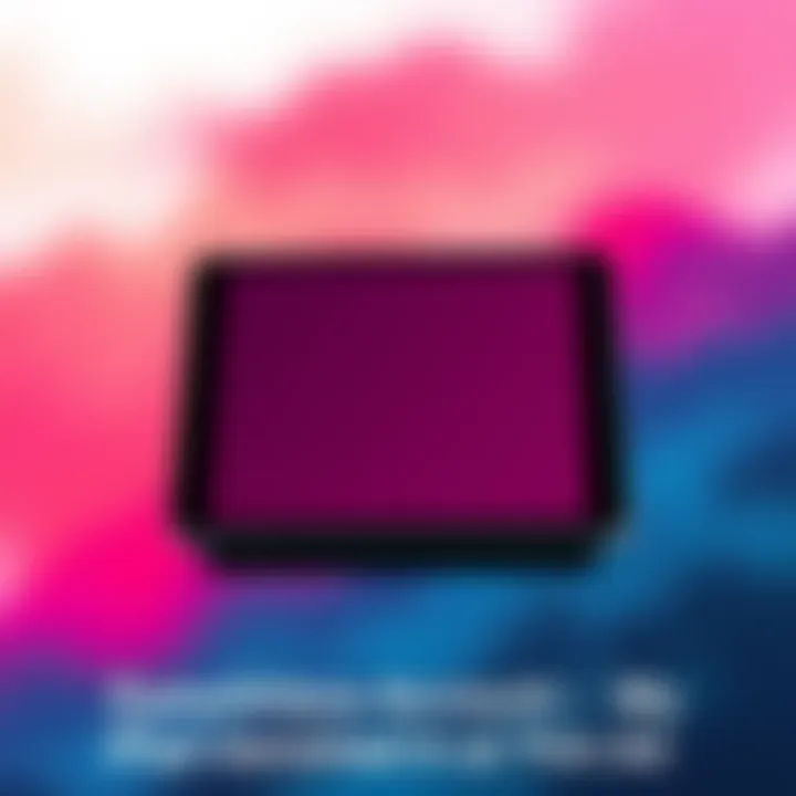 An iPad appears to float in mid-air against a blurred background, symbolizing a strange disappearance.