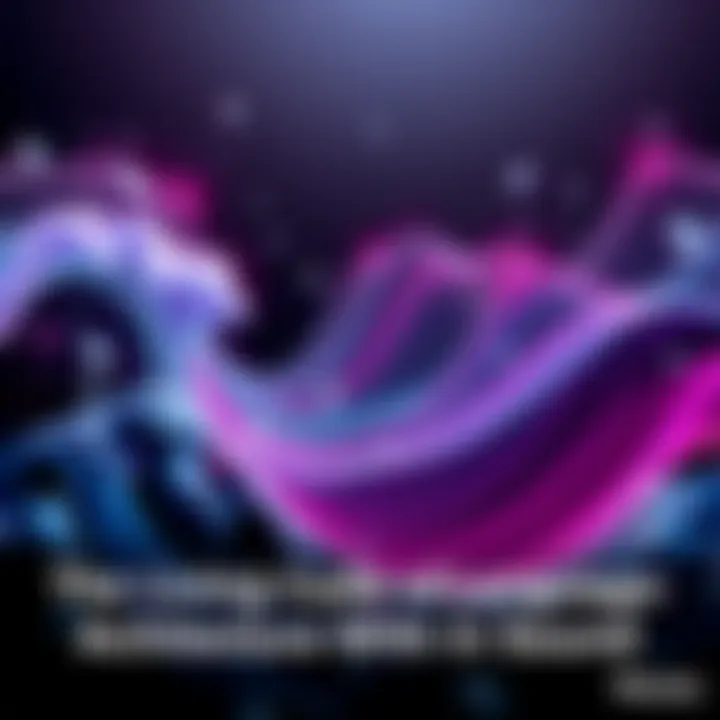 Illustration showing letters transforming into waves to represent the dynamic nature of language.