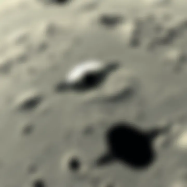 Flying Object on Moon A strange flying object casting a shadow on the lunar surface in an Apollo 11 photo.