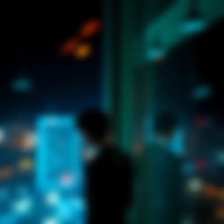 A pensive worker gazing out of a window, contemplating their career choices and the implications of technology in the workplace.