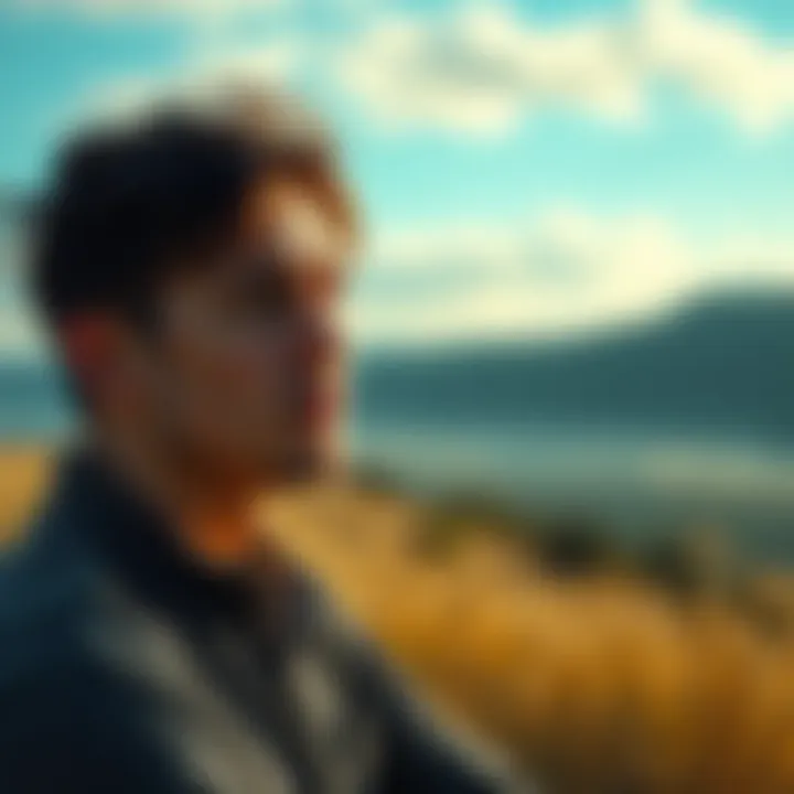 A person contemplating forgiveness with a serene background, symbolizing thoughtfulness about sin and morality.
