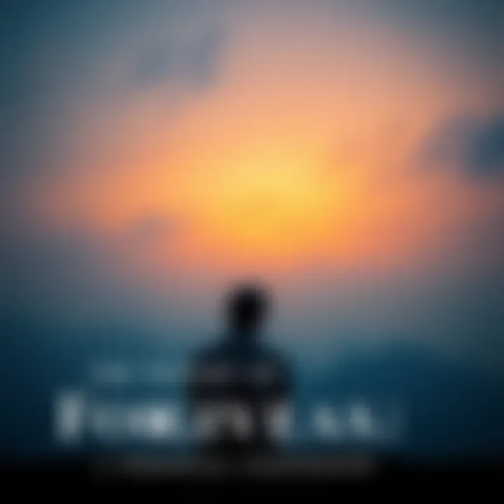 Person Reflecting on Forgiveness A person sitting alone, looking contemplative with a soft gaze, symbolizing the emotions tied to forgiveness and pain.