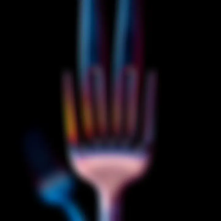 Fork with Extra Prongs A close-up view of a fork featuring additional prongs, exploring its new design and symbolism.
