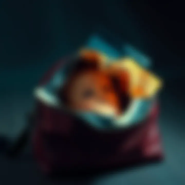 A disturbing fortune teller slips out of a child's bag, showing ominous predictions and strange messages.