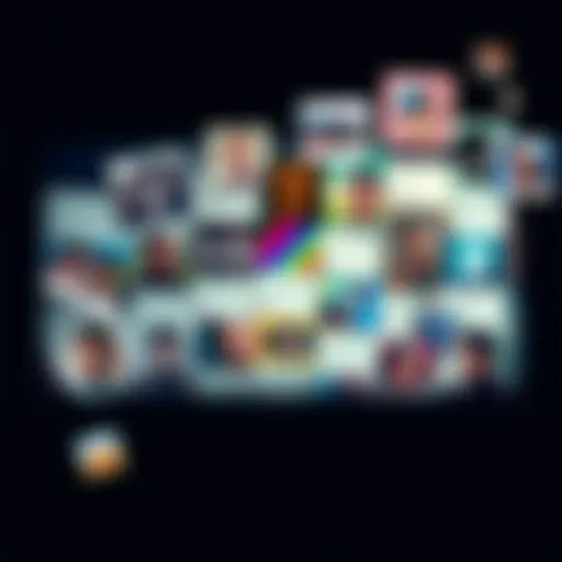 A collage showing the evolution of a forum interface from serious posts to colorful memes and GIFs, symbolizing the shift in user engagement and content.