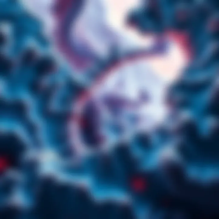 An artistic interpretation of Fractal Fluid Space-Time showcasing its complex structures and fluid dynamics in a cosmic setting.