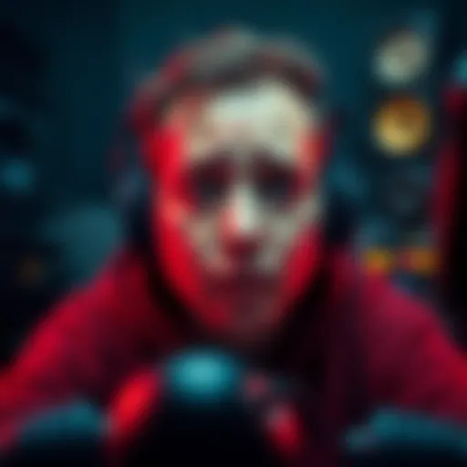 A person with a worried expression, wearing headphones, surrounded by audio equipment, reflecting distress from hearing voices after EVP sessions.