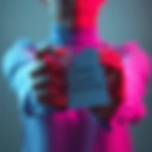 A person holding a heart-shaped card with the text 'Free Love Reading'.