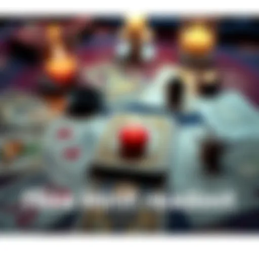 A tarot card spread with various cards laid out, including symbols for love, career, and friendships, inviting engagement for readings.