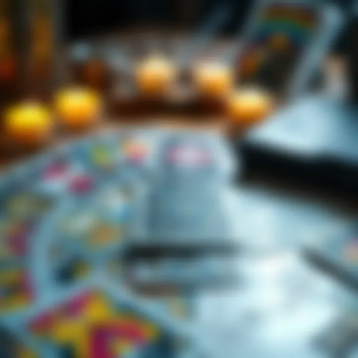 Free Tarot Card Reading A colorful image of tarot cards spread out on a table, inviting people to participate in a free reading by asking one question.
