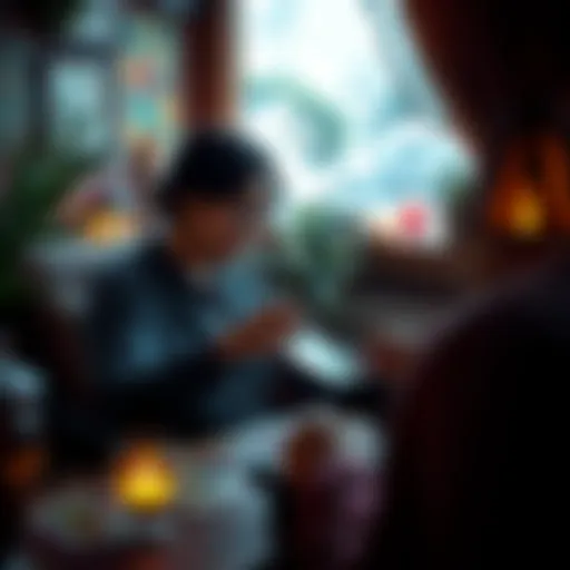 A person getting a tarot reading in a cozy, private chat setting with cards spread out.