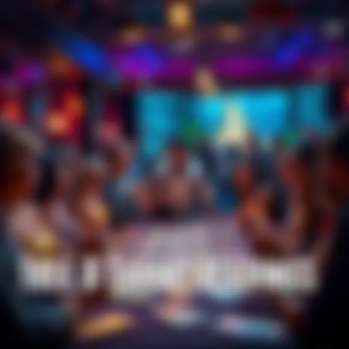 People gathering around a table for free 8-card tarot readings with tarot cards displayed.