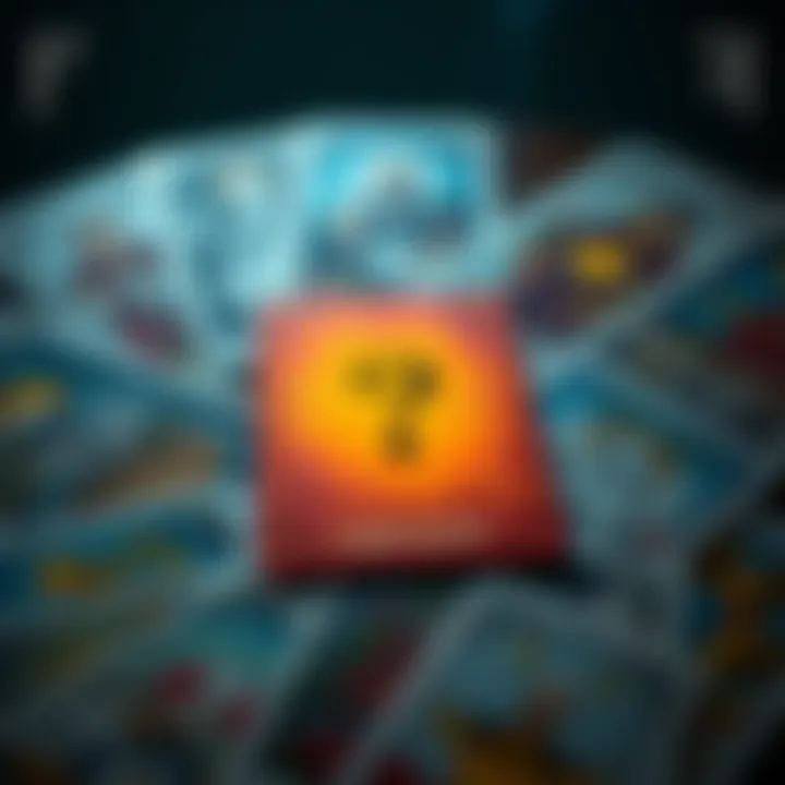 Free Tarot Reading A tarot card spread with one card highlighted and a question mark, symbolizing a single question tarot reading.