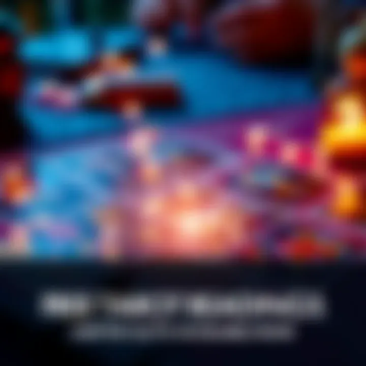 A colorful tarot card spread laid out on a table with sparkling lights and a question mark emoji, symbolizing guidance and clarity.