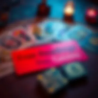 Free Tarot Readings Promotion A colorful graphic showing tarot cards spread on a table with a bright banner announcing free readings this Tuesday.