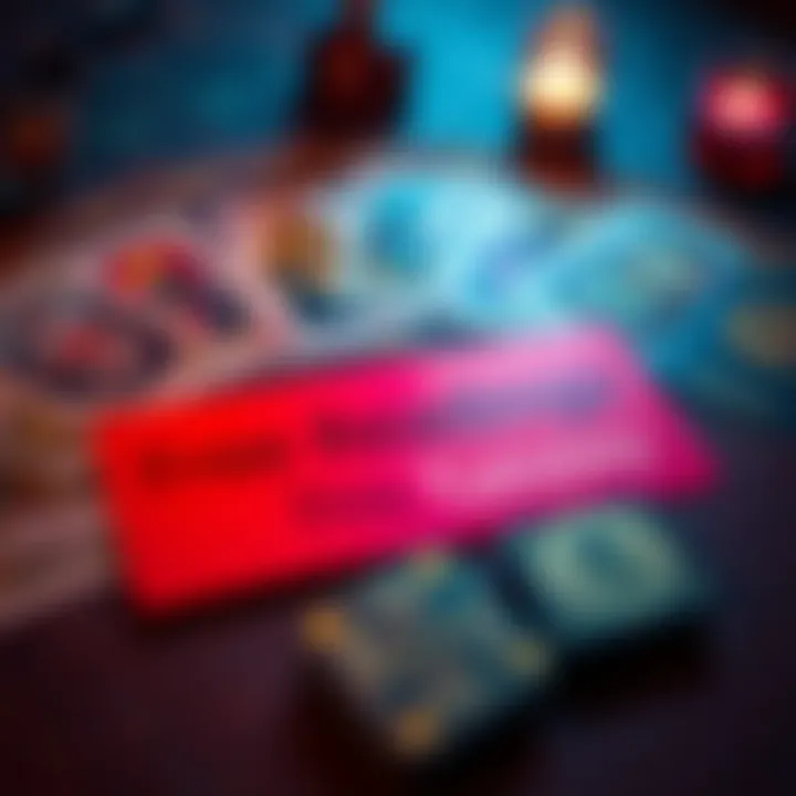 Free Tarot Readings Promotion A colorful graphic showing tarot cards spread on a table with a bright banner announcing free readings this Tuesday.