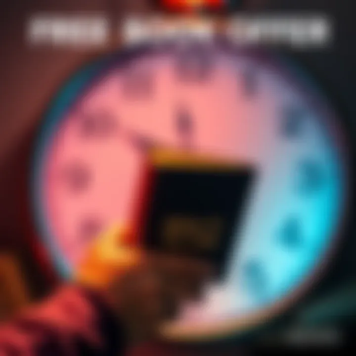 A person holding a book with a clock in the background, indicating urgency to claim a free book.