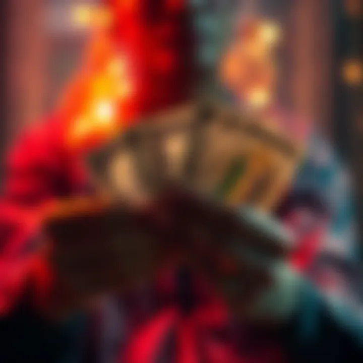 A person holding tarot cards with a question in mind, inviting others to join for free readings.