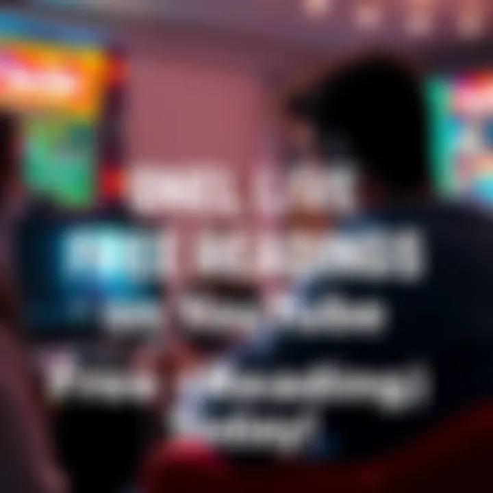 A person giving a live reading on YouTube, with viewers engaged and asking questions in the chat.