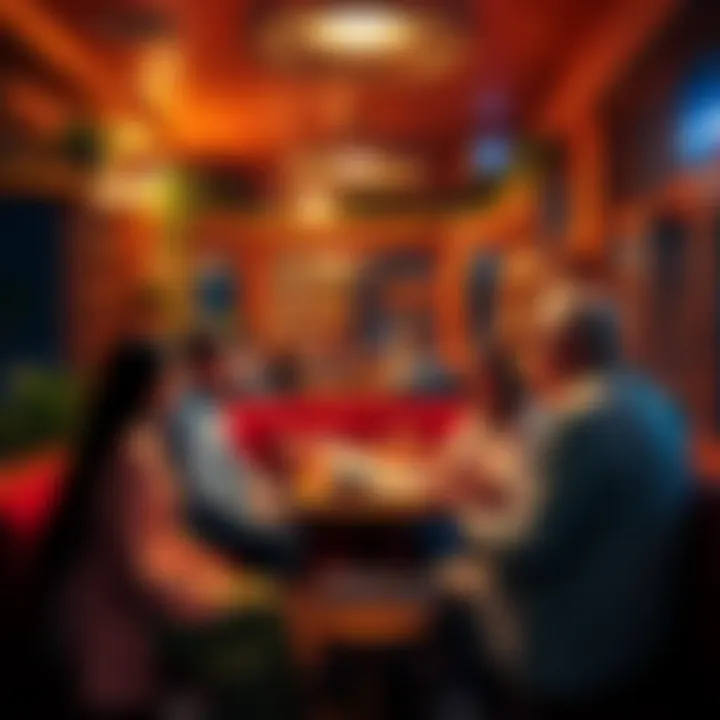 A cozy and inclusive space with people engaged in a love reading session, sharing insights and discussing their love lives.
