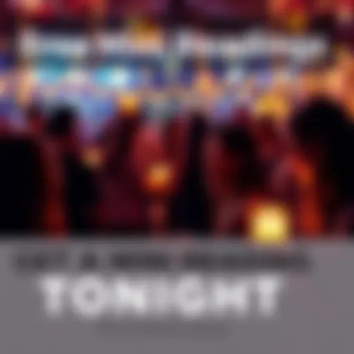 People gathering for mini readings offering insights into love and energy