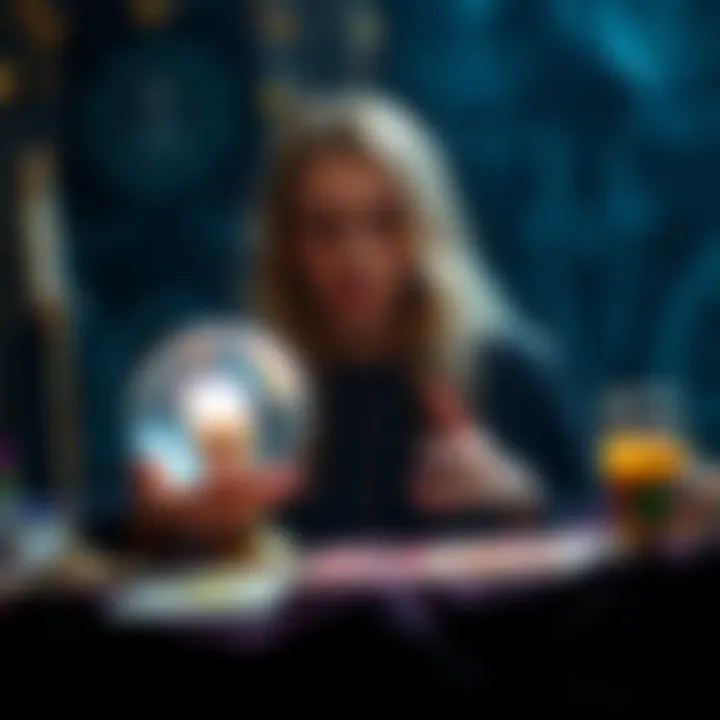 Free Psychic Reading Offer A psychic medium offering tarot cards and a crystal ball for free readings in exchange for reviews.