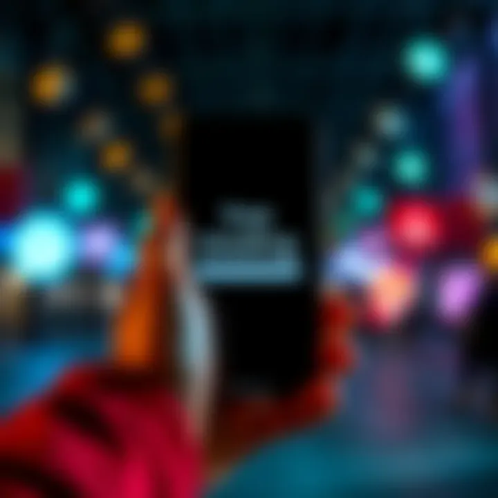 Free Reading Offer A person holding a phone ready to send a direct message with a question about a free reading offer