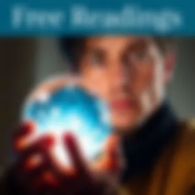 A person looking at a crystal ball with a thoughtful expression, symbolizing reflection and personal growth.