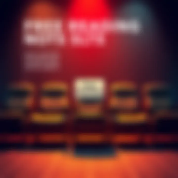 An eye-catching graphic showing eight empty chairs with a sign that says 'Free Reading'.