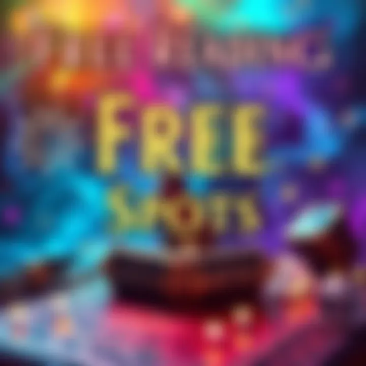 A colorful poster inviting people to sign up for free readings with tarot cards and oracle advice. The design features mystical elements like stars and crystals.