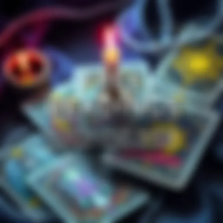 A colorful graphic featuring tarot cards and the text 'Limited Free Slots for Readings. Comment your favorite letter!'