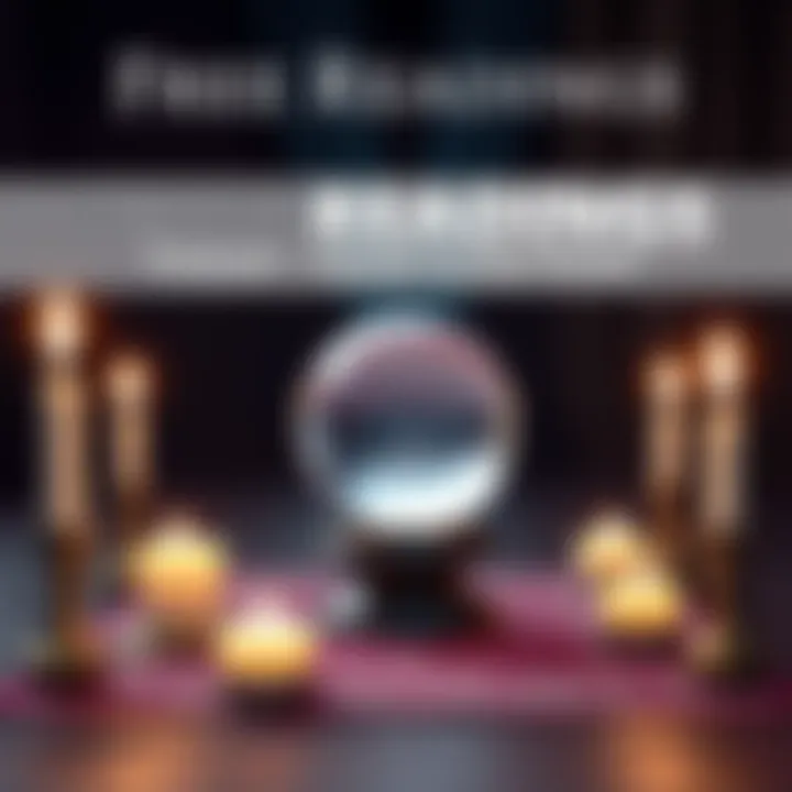 A crystal ball on a table surrounded by candles, symbolizing guidance and insight.