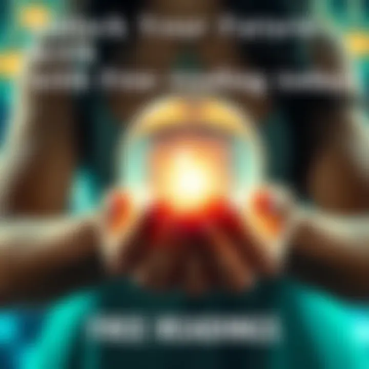 A person holding a crystal ball with a glowing light inside, symbolizing clarity and insight for the future.