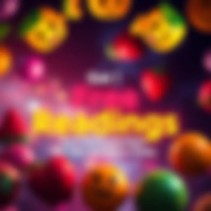 A colorful graphic featuring fruit emojis and the text inviting questions for free readings