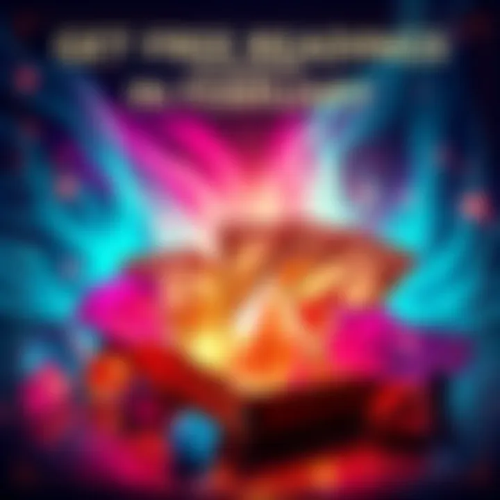 A vibrant graphic promoting free readings in February, featuring a magical theme with tarot cards and crystals, inviting people to send direct messages.