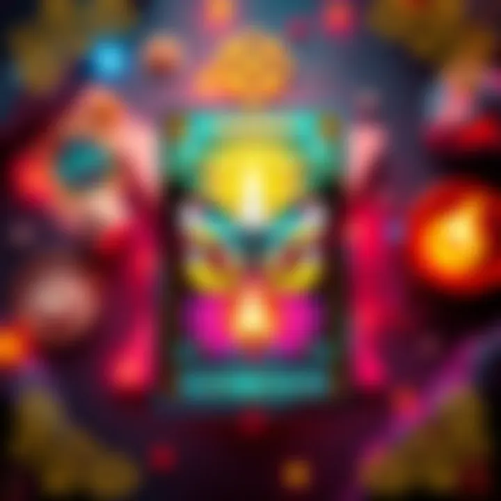 A graphic showing a tarot card with vibrant colors and a butterfly symbol, indicating free one-card readings for one hour. People are invited to send questions and initials via direct message.