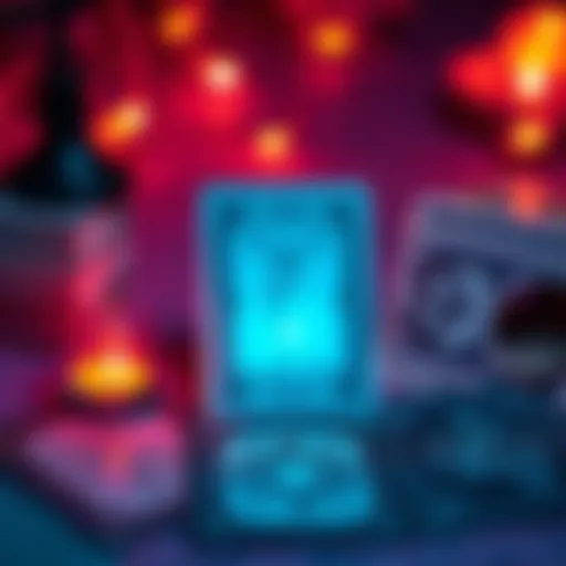 Free Tarot Readings Announcement A colorful graphic promoting free tarot readings with tarot cards and musical notes in the background.